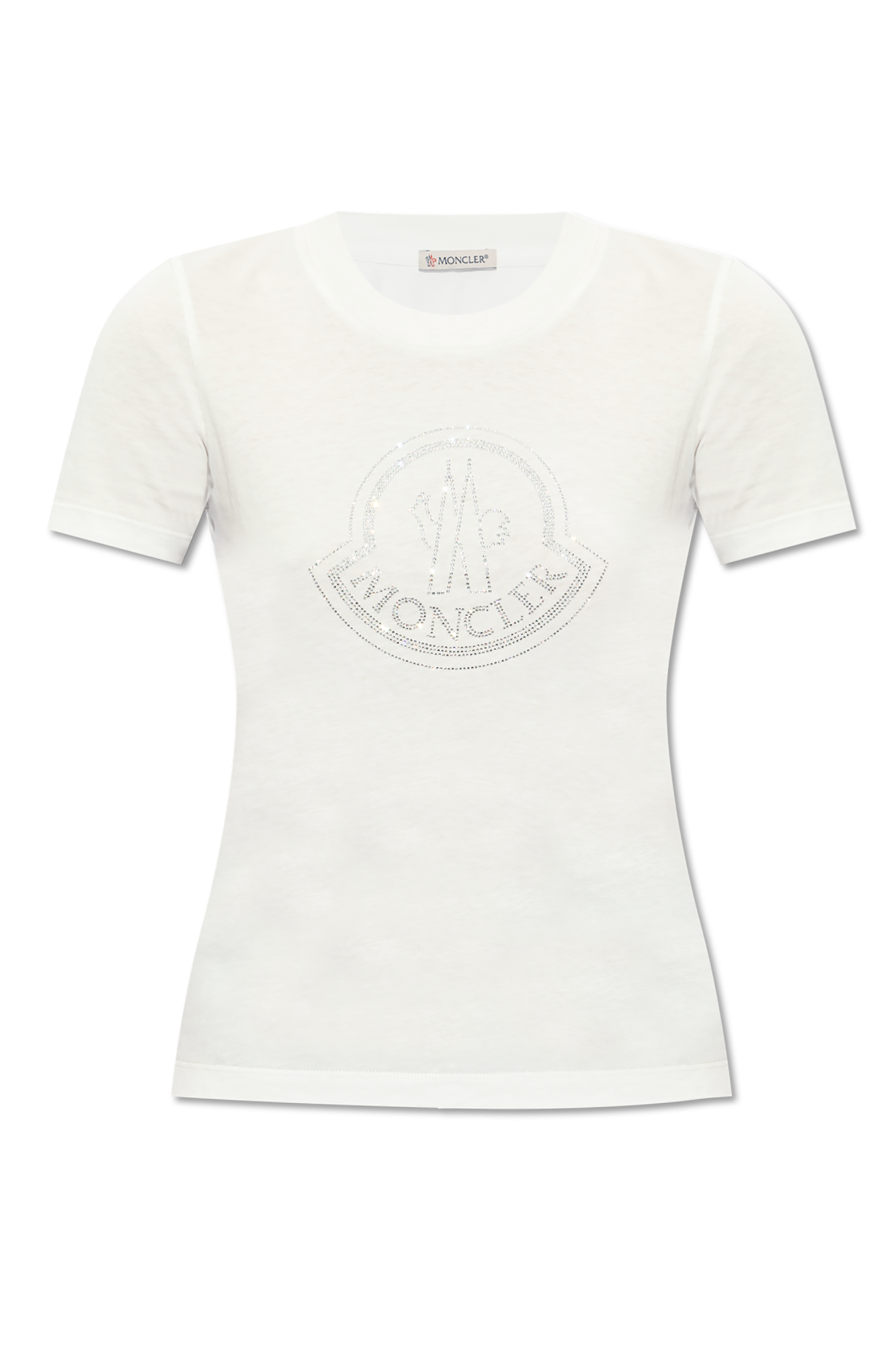 White T-shirt with logo Moncler - Vitkac GB
